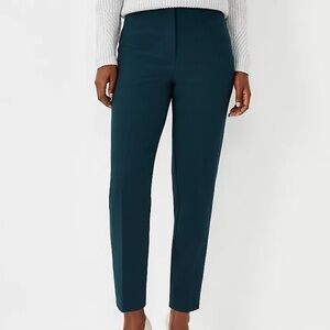NWT Ann Taylor slim leg teal ankle pant size 4